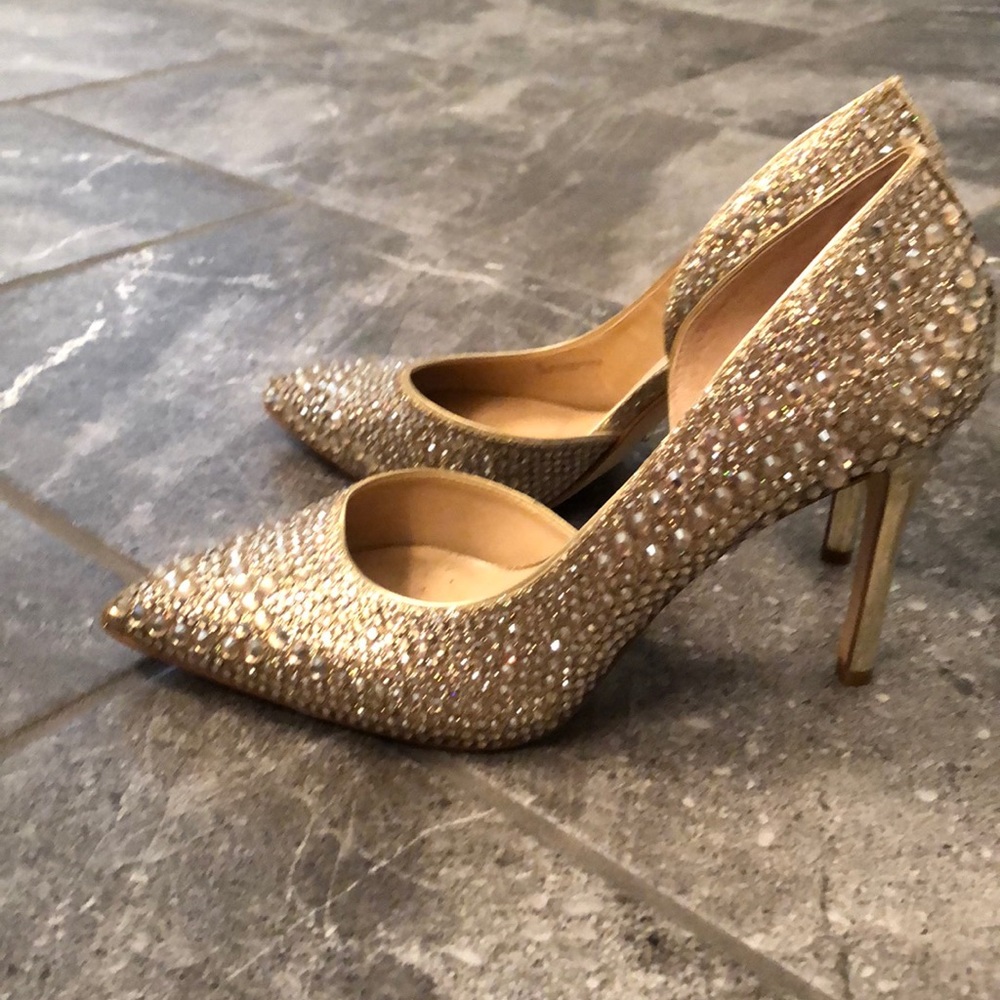 Gianna Bini Jeweled Pumps